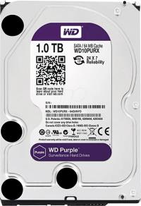 WD PURPLE 1TB 5900RPM 64MB WD10PURX SATA3 REFURBİSH(YENİLENMİŞ) 7/24 Güvenlik DİSKİ